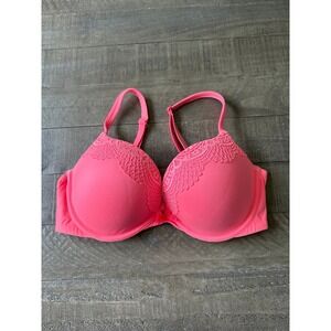 Victoria's Secret Women's Pink Body by Victoria Push Up Pigeonnant Bra Size 36D